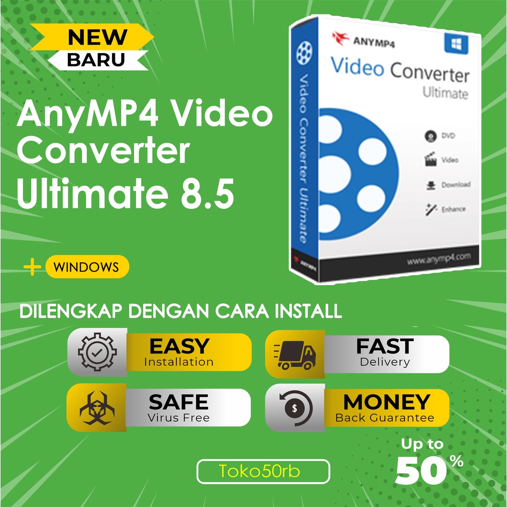 Jual AnyMP4 Video Converter Ultimate 8.5 Full Version Lifetime Shopee