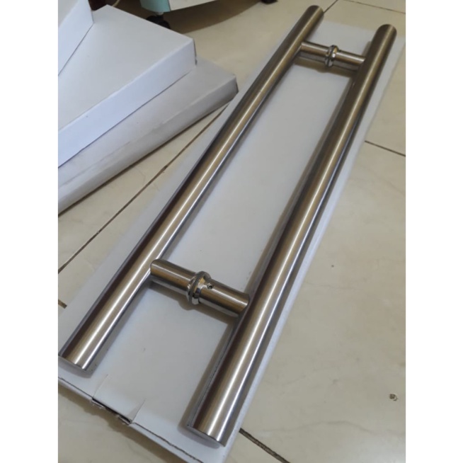 Jual Handle Pintu Stainless Panjang Cm Hanle H Pipa Bulat Ph Pegangan Pintu Kaca Pintu