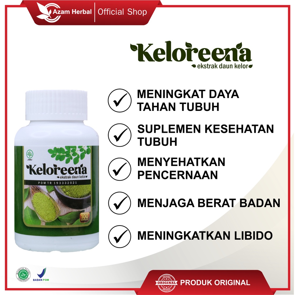 Jual Keloreena Kapsul Vitamin Penambah Daya Tahan Suplemen Penguat Imun