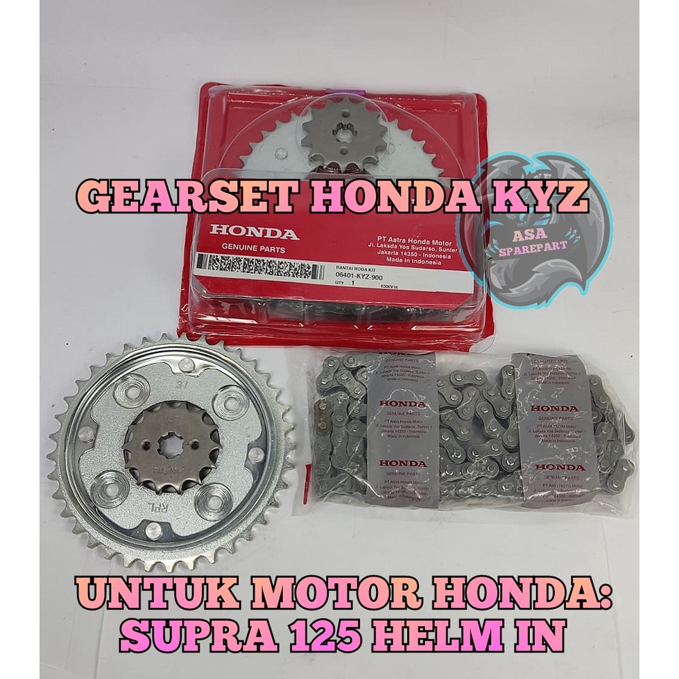 Jual GEAR SET ASLI ORIGINAL HONDA KYZ SUPRA 125 HELM IN DIJAMIN PRESISI