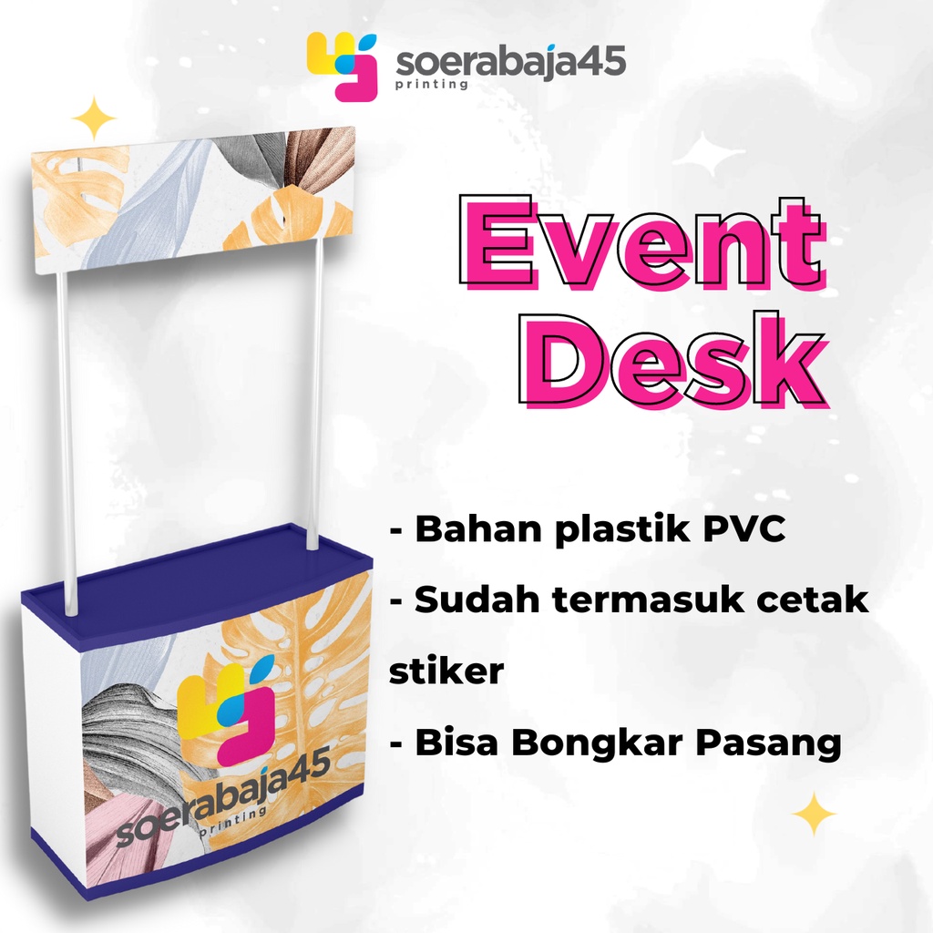 Jual Even Desk| Booth Portable Plus Printing | Shopee Indonesia