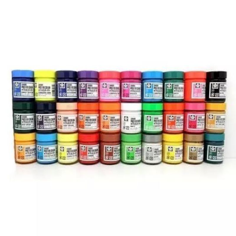 Jual SAKURA POSTER COLOR 15ML CAT AIR BOTOL KACA | Shopee Indonesia