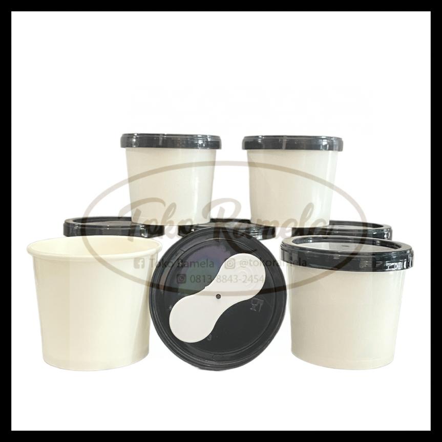 Jual PAPERCUP PUTIH POLOS 4oz PLUS TUTUP LID DAN SENDOK 25pcs | Shopee ...