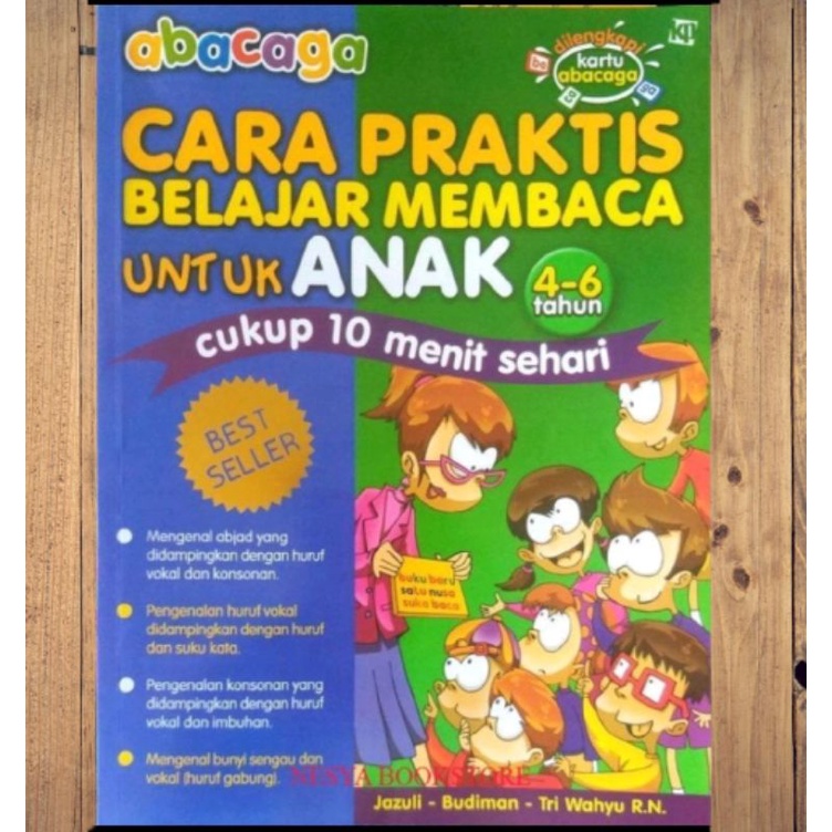 Jual ORI Buku Cara Praktis Belajar Membaca Abacaga Untuk Anak Usia 4-6 ...