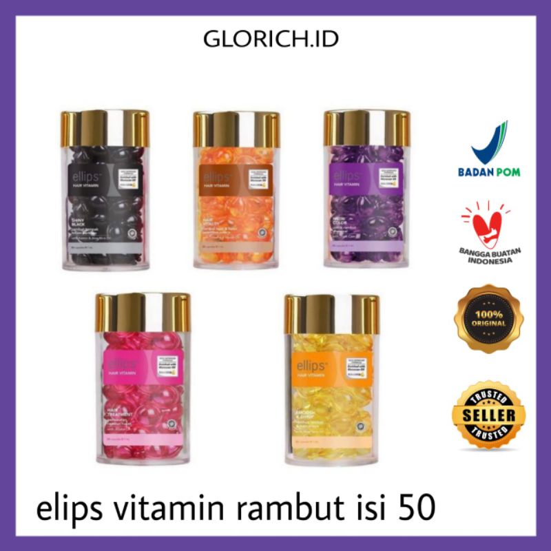 Jual Elips Vitamin Rambut Isi 50 Terlengkap & Harga Terbaru Juni 2026 ...