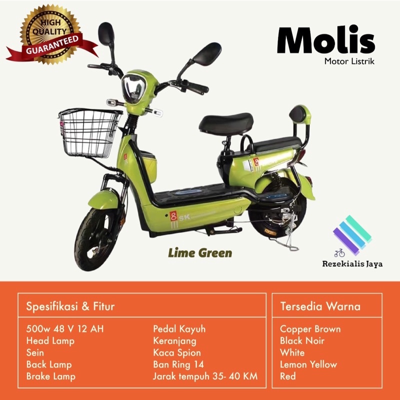 Jual Sepeda listrik Molis | Shopee Indonesia