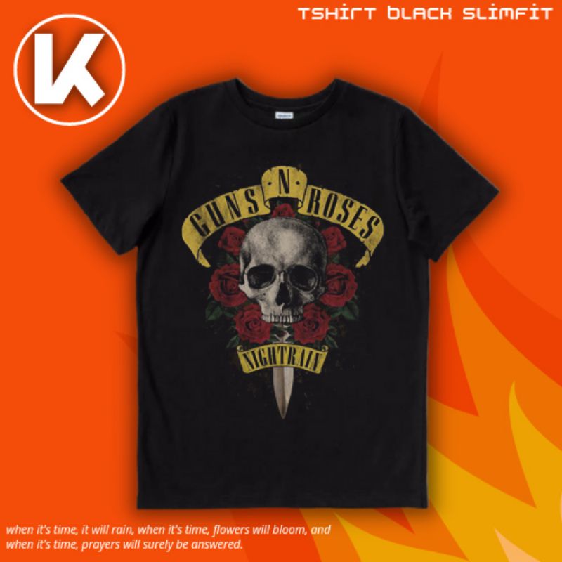 KAOS BAND GUNS N ROSES NIGHTRAIN KAOS T SHIRT GUNS N ROSES