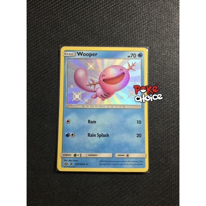 Jual Pokemon Card Wooper Shiny Rare Hidden Fates Shopee Indonesia