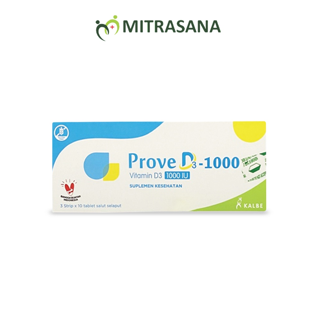 Jual PROVE D3 Tablet - Vitamin D3 1000 IU | Probe DK2 | Shopee Indonesia