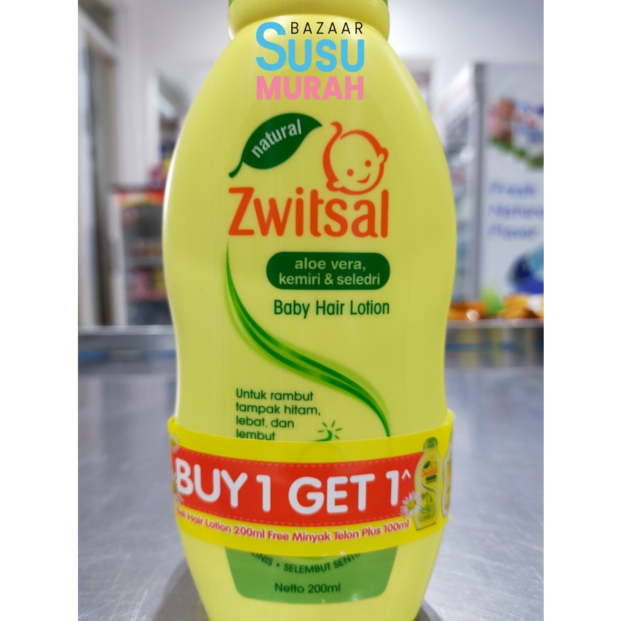 Jual Zwitsal Hair Lotion 200 ml ( beli 1 gratis 1 telon 100 ml