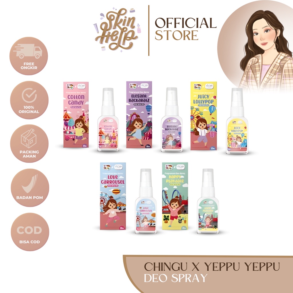 Jual DEO SPRAY CHINGU BY KIYOWO x YEPPU YEPPU READY STOCK Deodorant Spray // deo tawas // deo
