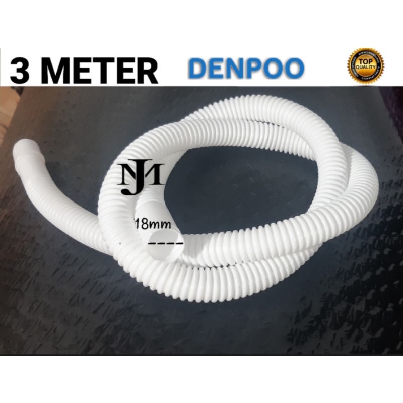 3 Meter Long Universal Washing Machine Flexible Pipe/Drain Hose Pipe/Outlet  Pipe -For semi & fully Automatic Machine Top Load Washing Machine Parts 