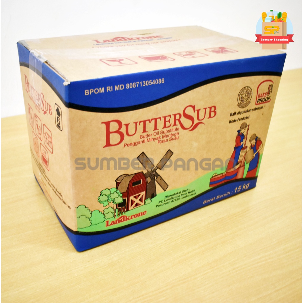 Jual Mentega BOS MILKY 15kg / ButterSub Rasa Susu / Butter Oil ...