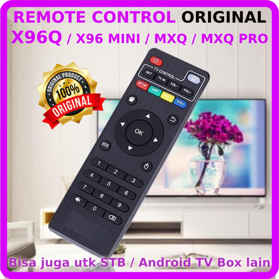 Jual REMOTE CONTROL ORIGINAL untuk STB Android TV Box X96Q X96 MINI MXQ