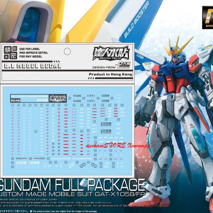 Jual Water Decal RG HG BUILD STRIKE GUNDAM RG48 DL MODEL | Shopee Indonesia