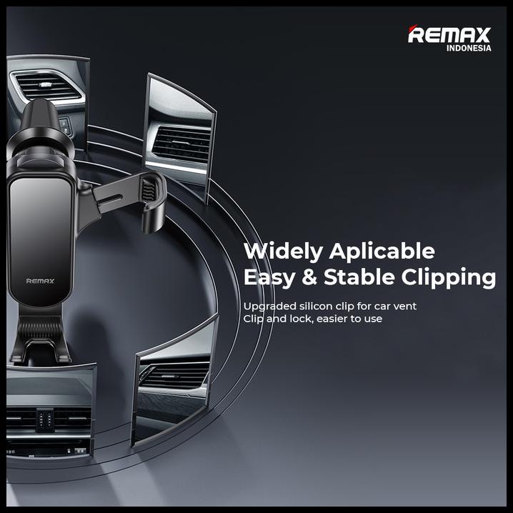 Jual Remax 3-In-1 Place And Lock Stable Clamping Safety Car Holder Rm ...