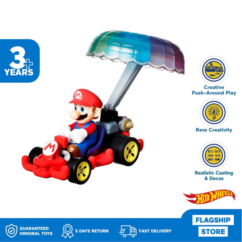 Jual Hot Wheels Mario Kart Pipe Frame (Mario) Mainan Trek Mobil Balap