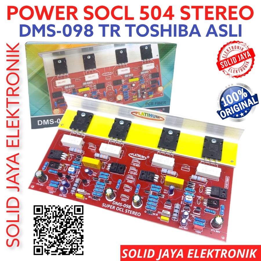 Jual KIT POWER DRIVER SOCL 504 STEREO DMS098 AMPLI AMPLIFIER DRIVER