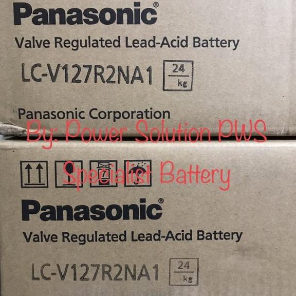 Jual Aki Accu Kering Panasonic Original 12V 7 2Ah 7Ah Aki 12 Volt 7