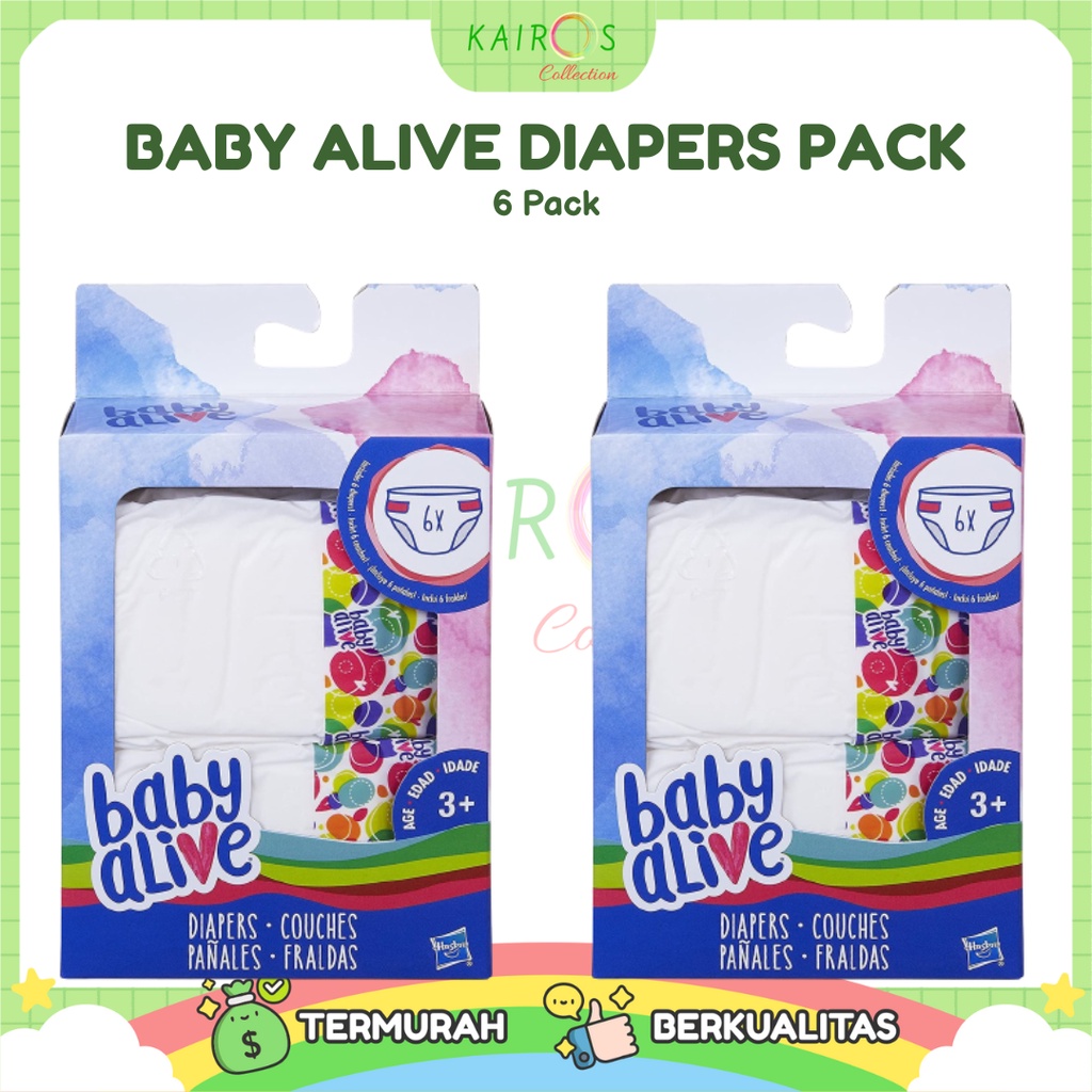 Jual Baby Alive Diapers Pack (6 Pack) | Shopee Indonesia