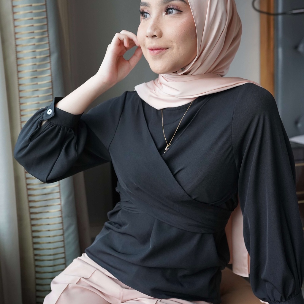 Jual Kala Top Atasan Blouse Wanita Kemeja Tali Viral Baju Atasan