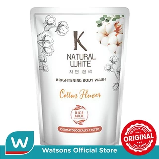 K Natural Body Wash Cotton Flower Pouch 400 ml