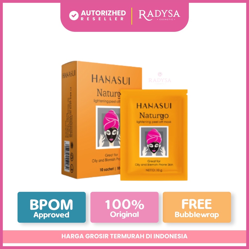 Jual 𝐑𝐀𝐃𝐘𝐒𝐀 Hanasui Naturgo Peel Off Mask Masker Wajah 1 Kotak