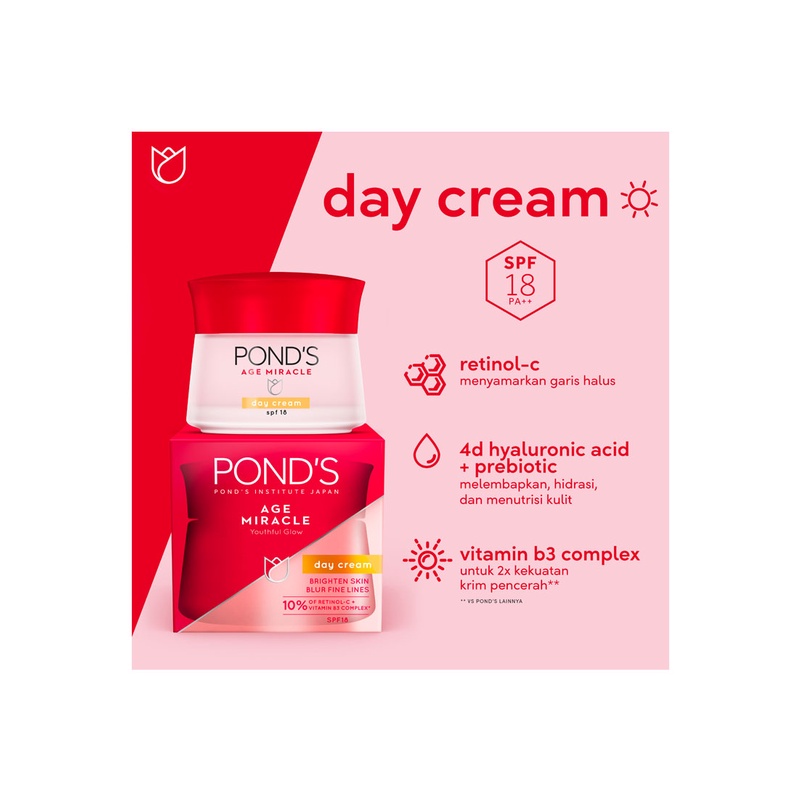 Jual Ponds Age Miracle Night Cream Day Cream Gr Shopee Indonesia