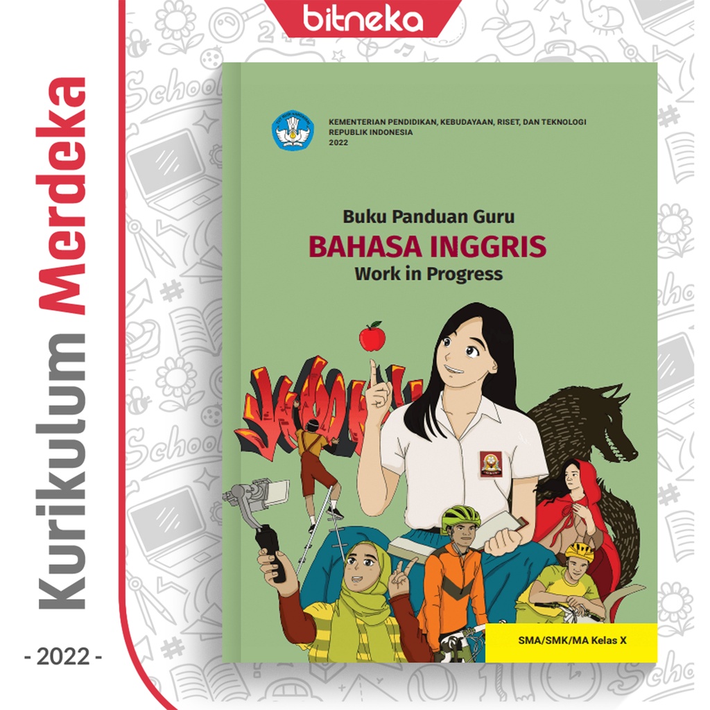 Jual Buku Panduan Guru Bahasa Inggris Work In Progress Smasmk Kelas 10 Kurikulum Merdeka Kurmer 9682