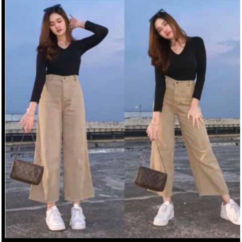 Jual NEW CELANA KULOT JEANS PANJANG HAIGWAIST WANITA BLITZ Jual NEW CELANA KULOT JEANS PANJANG HAIGWAIST WANITA BLITZ
