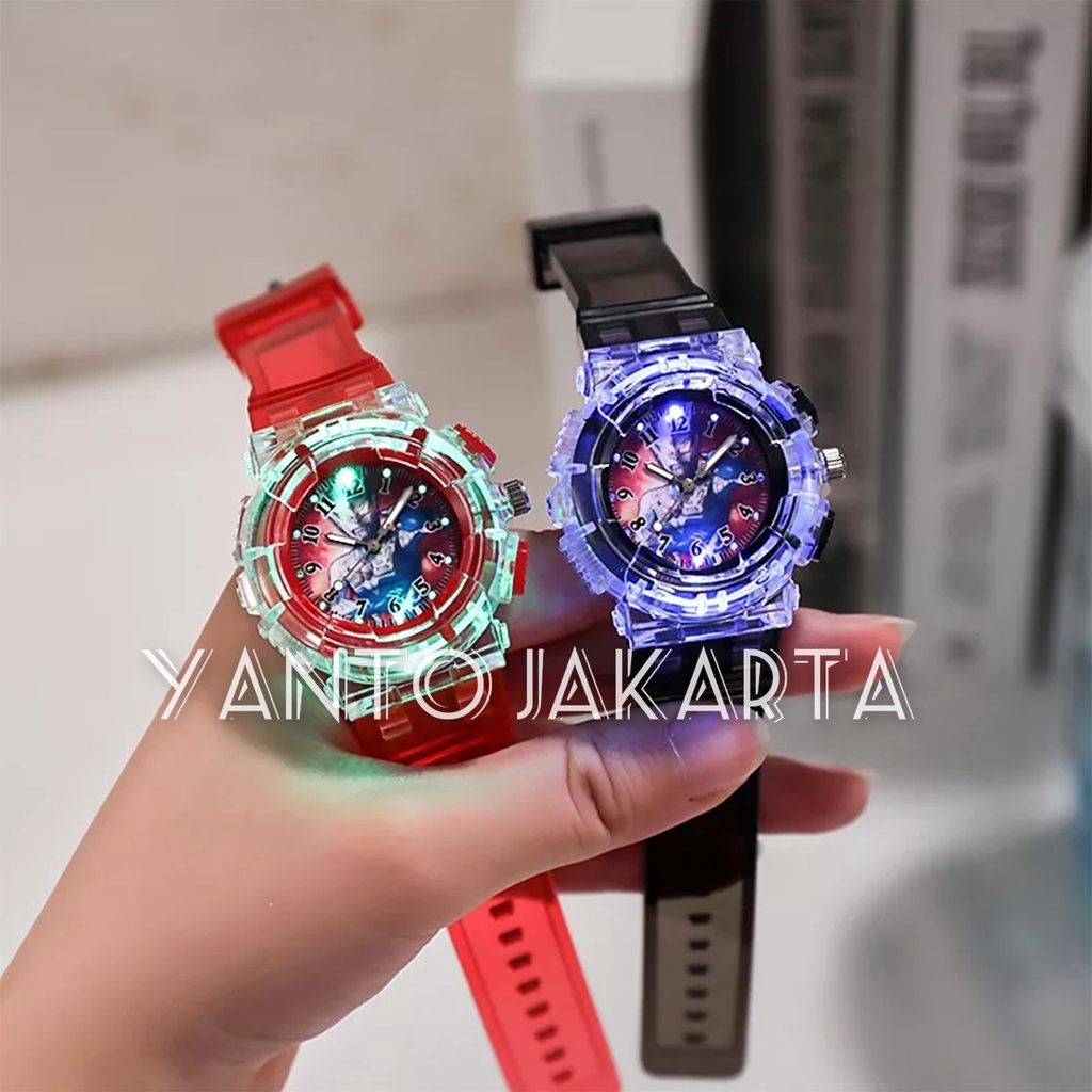 Jual JAM TANGAN ULTRAMAN ANAK LAKI LAKI LAMPU WARNA WARNI Shopee