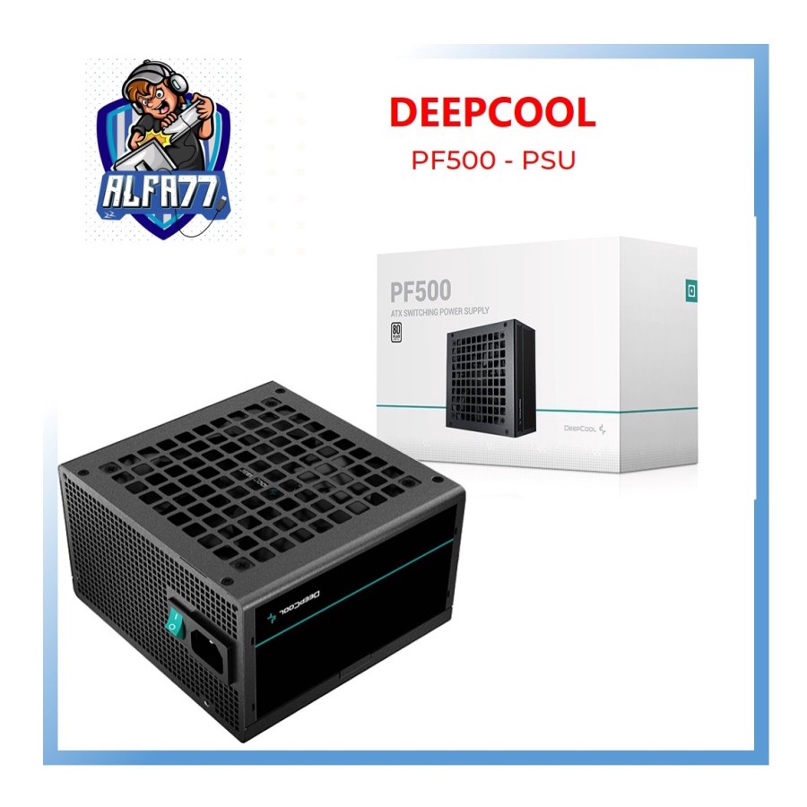 Jual DEEPCOOL PSU PF500 500WATT 80+ ALL FLAT CABLE | Shopee Indonesia