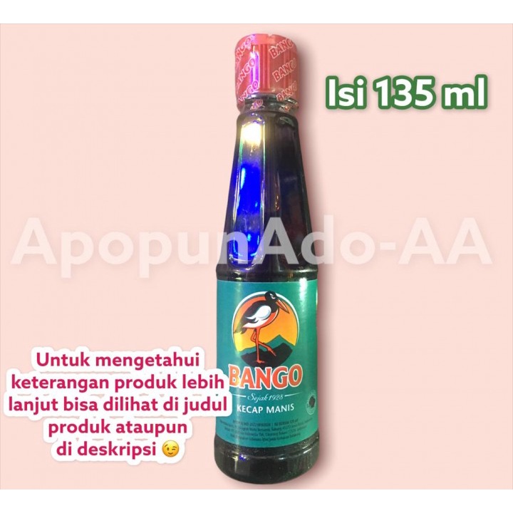 Jual Kecap Manis Bango Botol 135 Ml Shopee Indonesia 0281