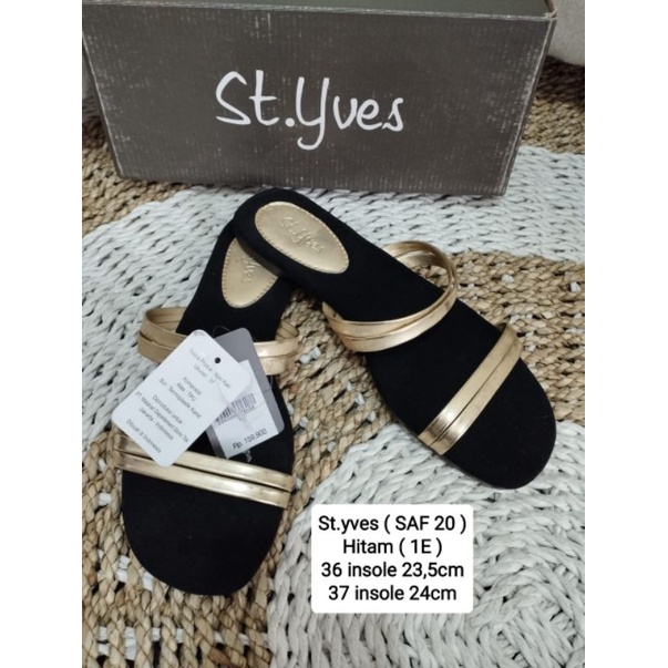St. Yves Cross Dot Sandal Slip On Wanita main image 0