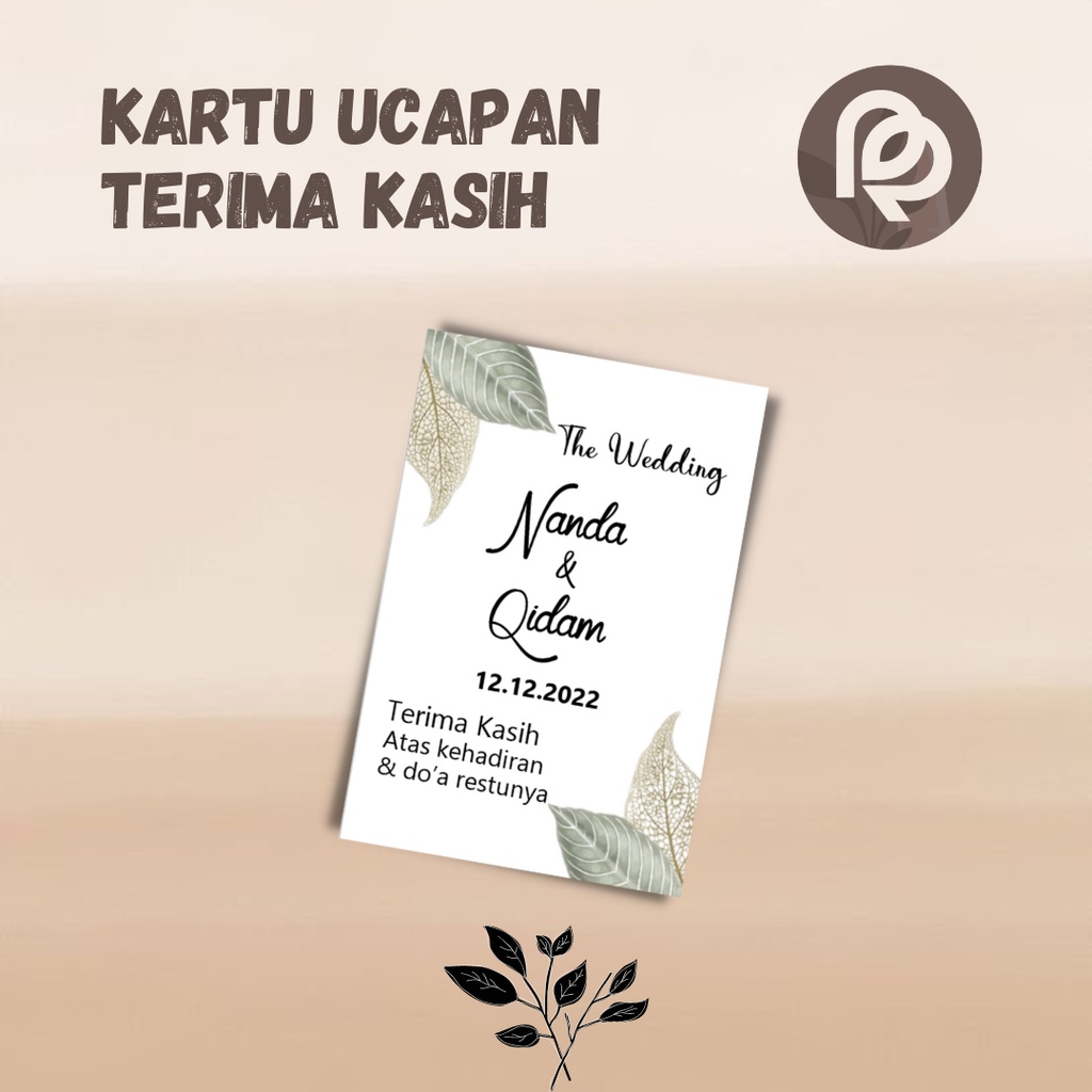 Jual KARTU UCAPAN TERIMAKASIH SOUVENIR | Shopee Indonesia