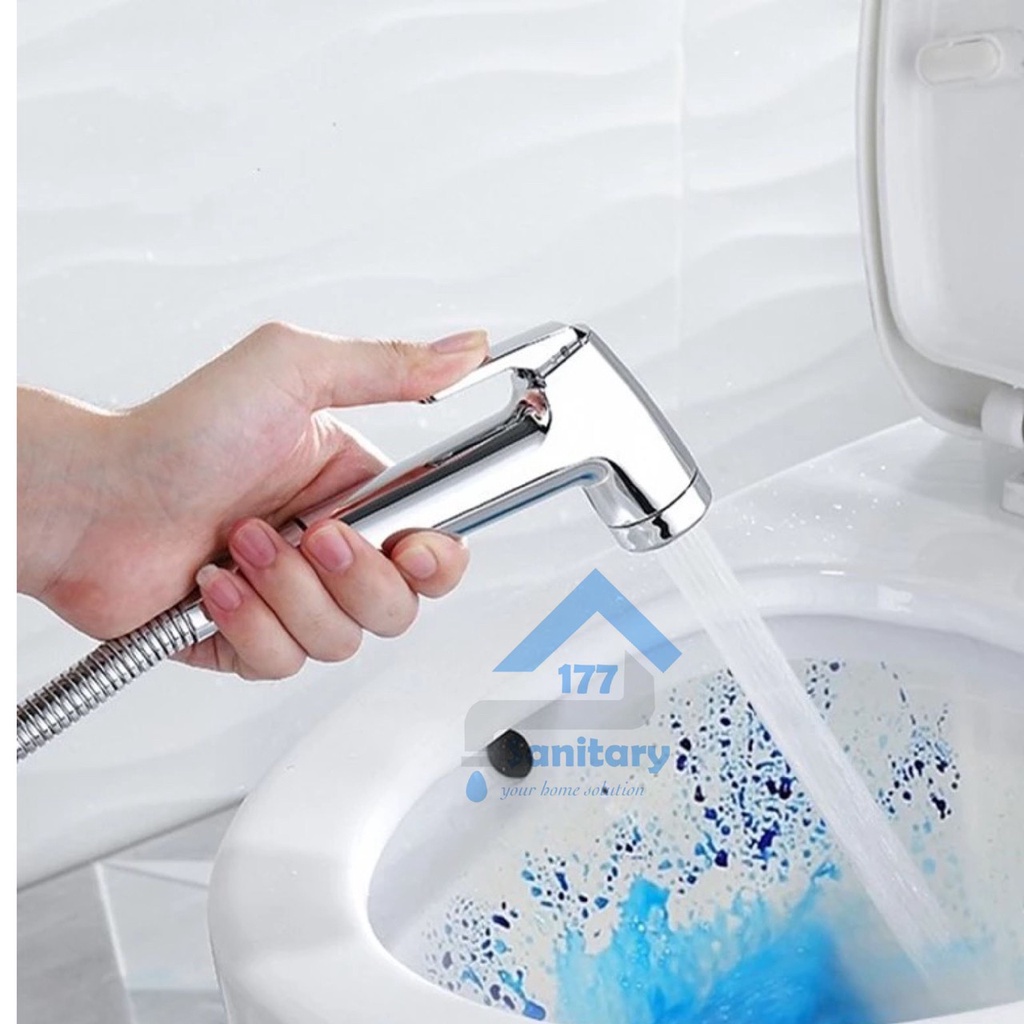Jual Shower Cebok murah Chrom NKjet shower sower 2in1 angkat pipis