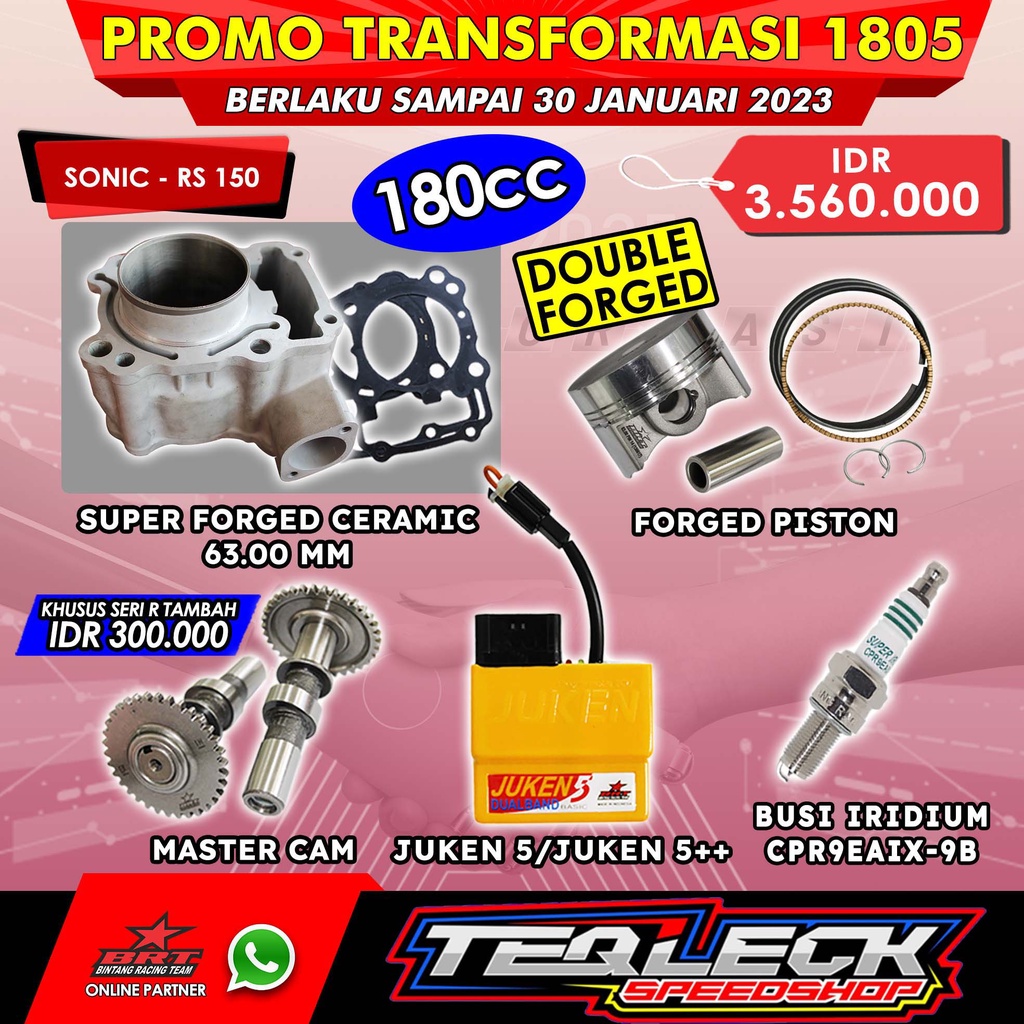 Jual Paket Bore Up Brt Sonic Fi Cbr R Led Cb R Blok Seher Piston Mm Atau Mm