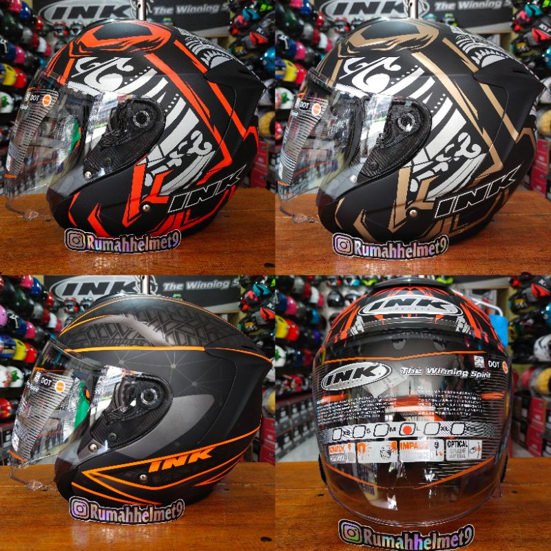 Jual HELM INK DINAMIC MOTIF ORIGINAL LISENSI SNI/DOT | Shopee Indonesia