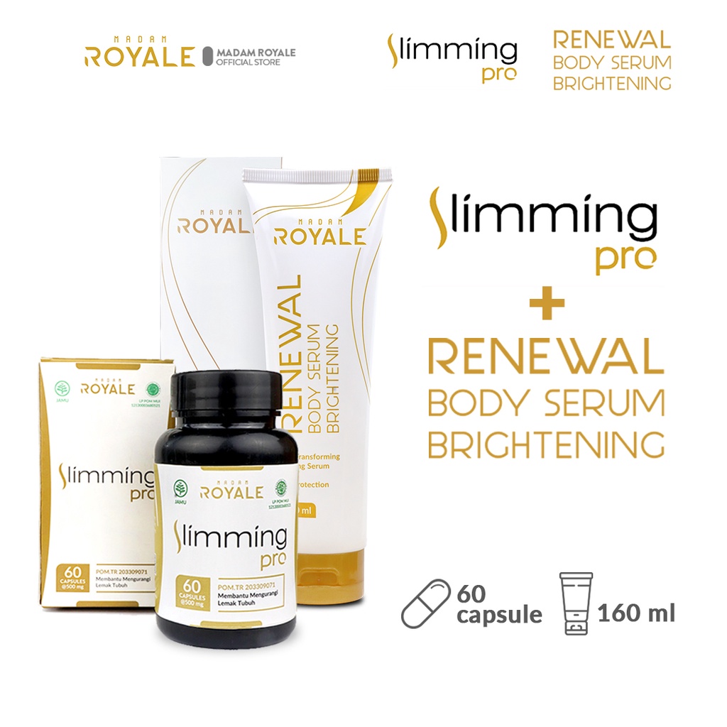 Paket Bundling Madam Royale Slimming Pro Renewal Body Serum Brightening