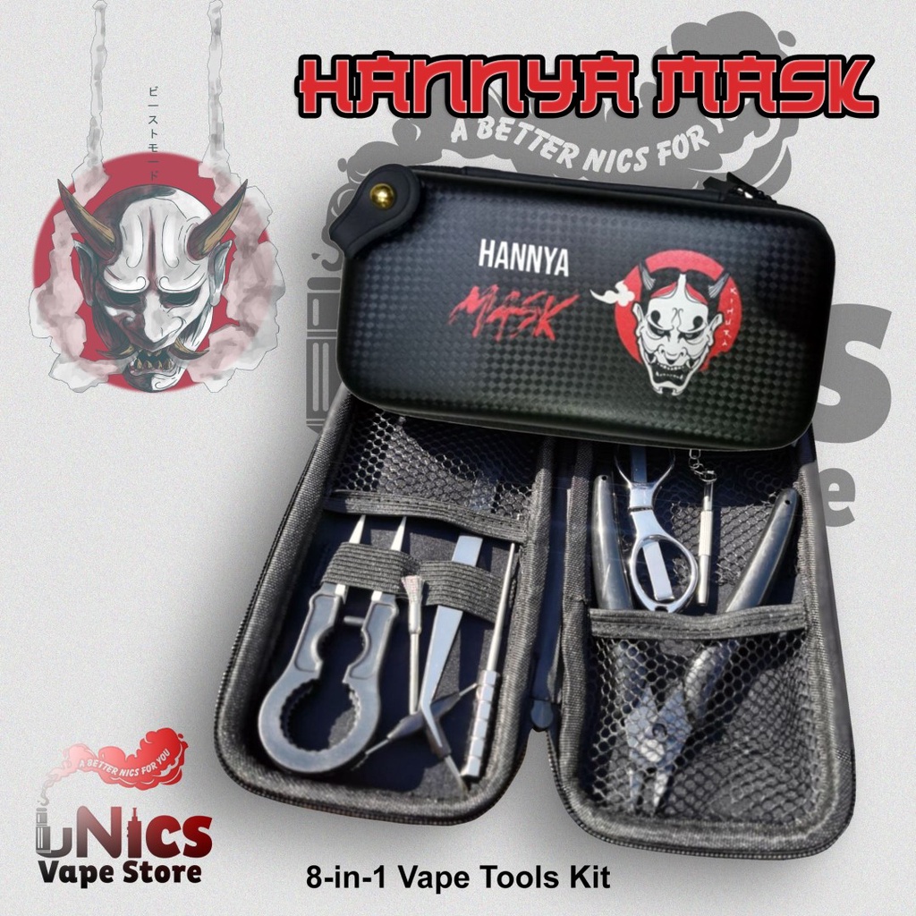 Jual HANNYA MASK ToolKit Coiling Tool Kit Vape Coil Tools 8 in 1