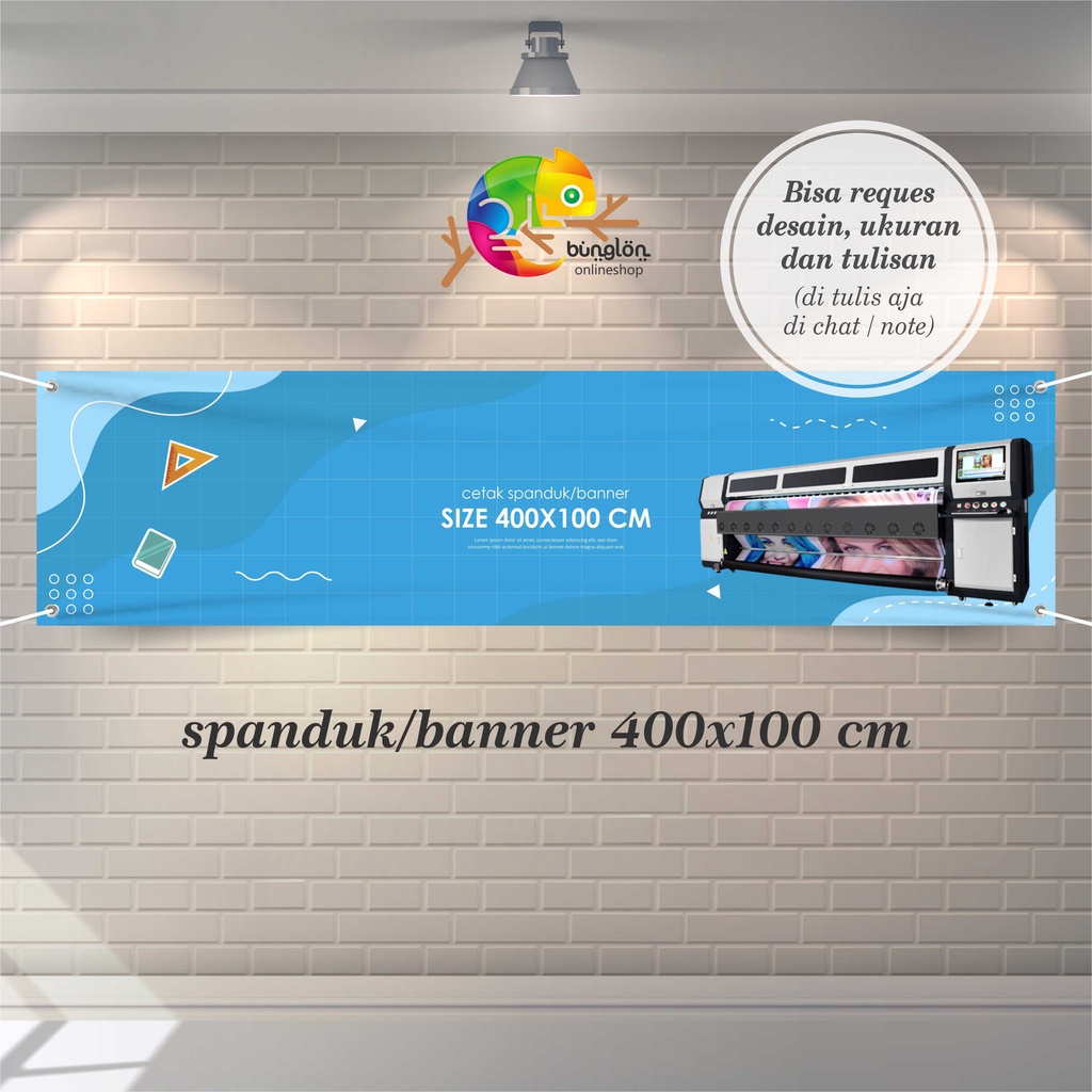 Jual Size 400x100 Cm Cetak Spanduk Banner Custom Resques Desain, Ukuran ...