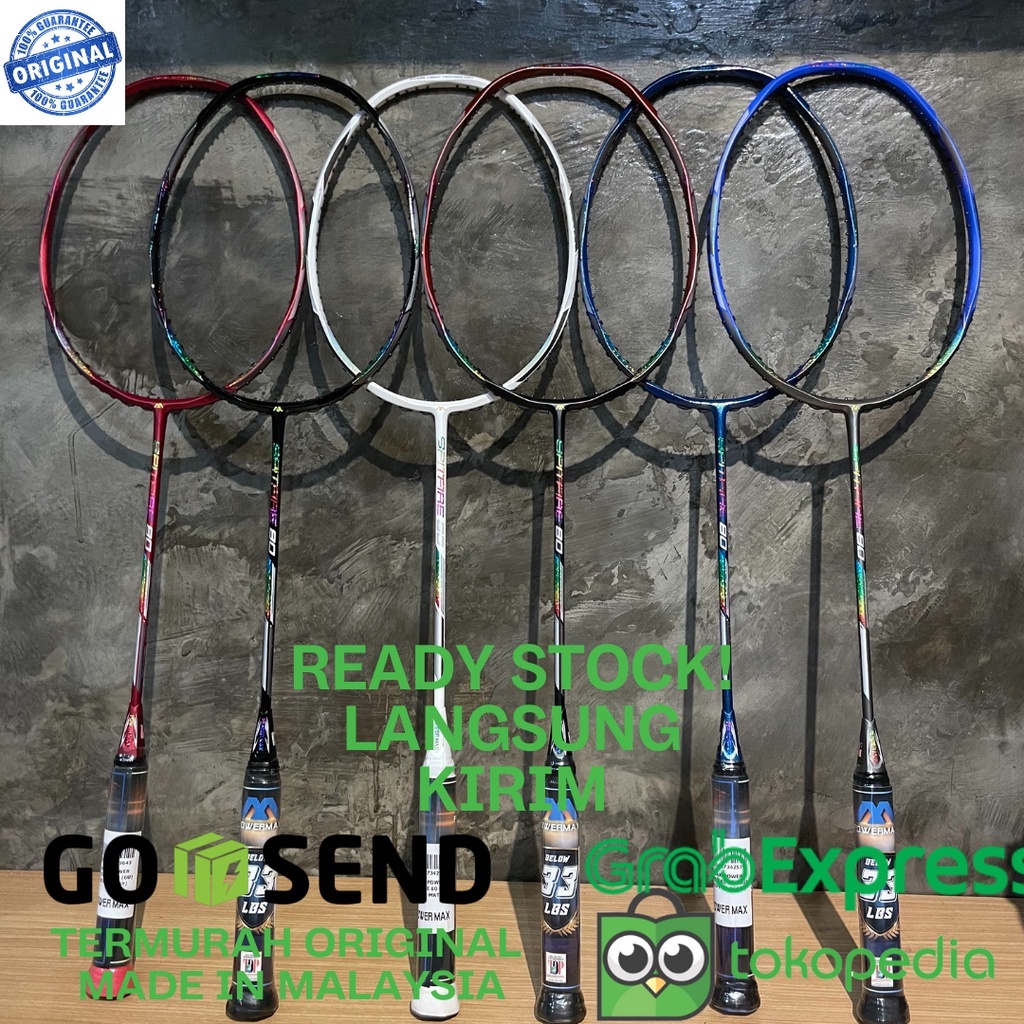 Jual Raket Badminton 33 LBS P.MAX-POWER SPITFIRE 80 ( 6U ) TANPA/ADA ...