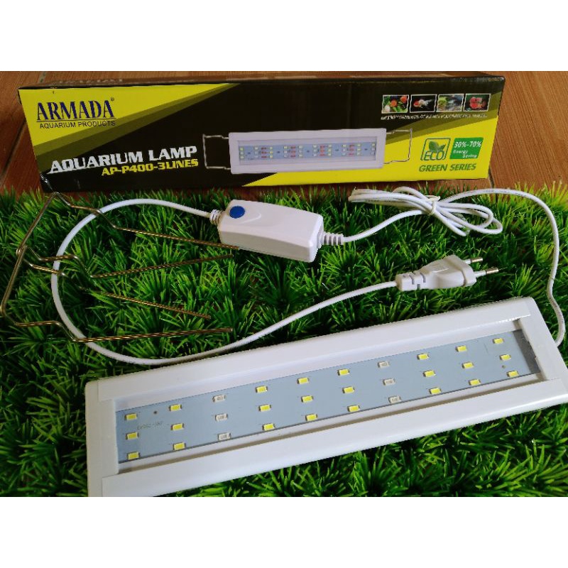 Jual Lampu Led Gantung Aquarium Aquascape Armada Ap P Warna Cahaya Natural Putih Biru