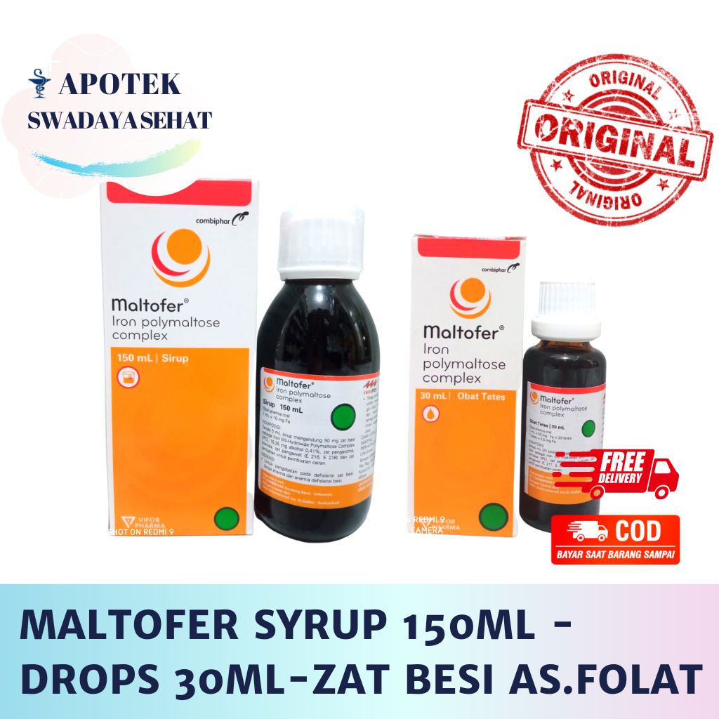 Jual MALTOFER SYRUP 150ML DROPS 30 ML - Obat Vitamin Anemia Kekurangan