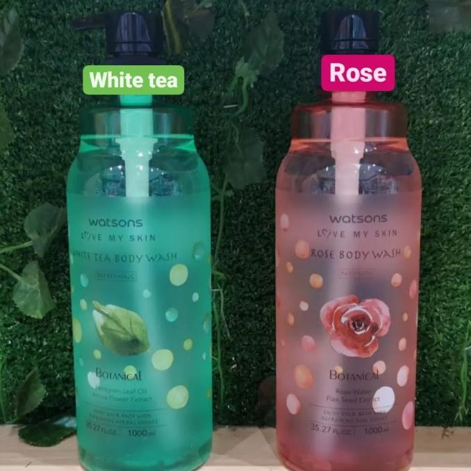 Jual Watsons Botanical Bodywash Rose / White Tea 1000Ml Shopee Indonesia
