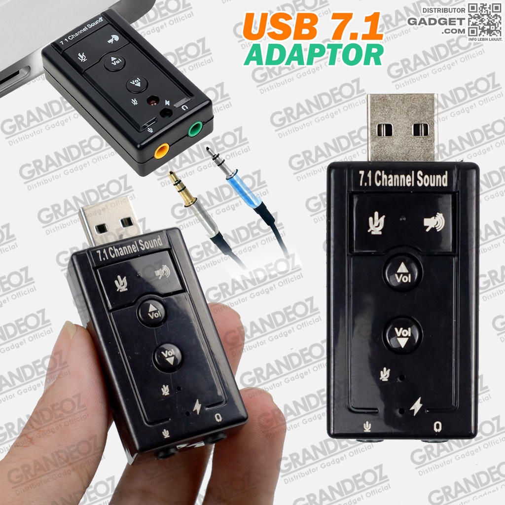 Jual Adapter Soundcard in Splitter USB 7.1 Channel Sound Card