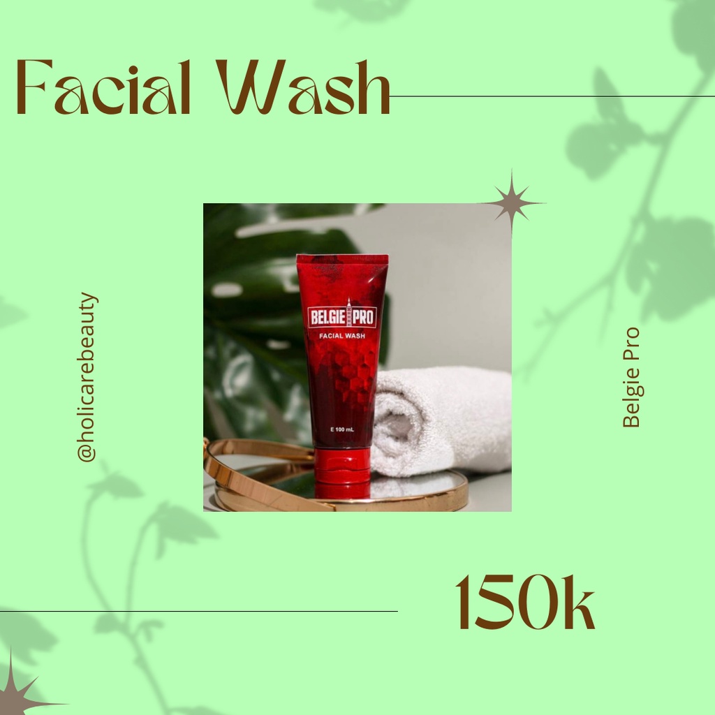 Jual BELGIE PRO FACIAL WASH ANTI AGING PEMBERSIH WAJAH 100 ML DENGAN