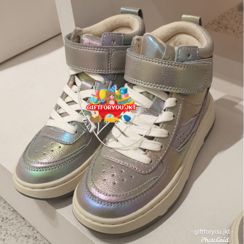 Zara 2024 iridescent sneakers