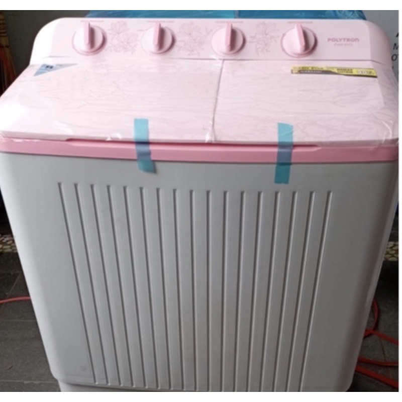 Jual Mesin Cuci Polytron 8kg 8073 2 Tabung Pink Shopee Indonesia