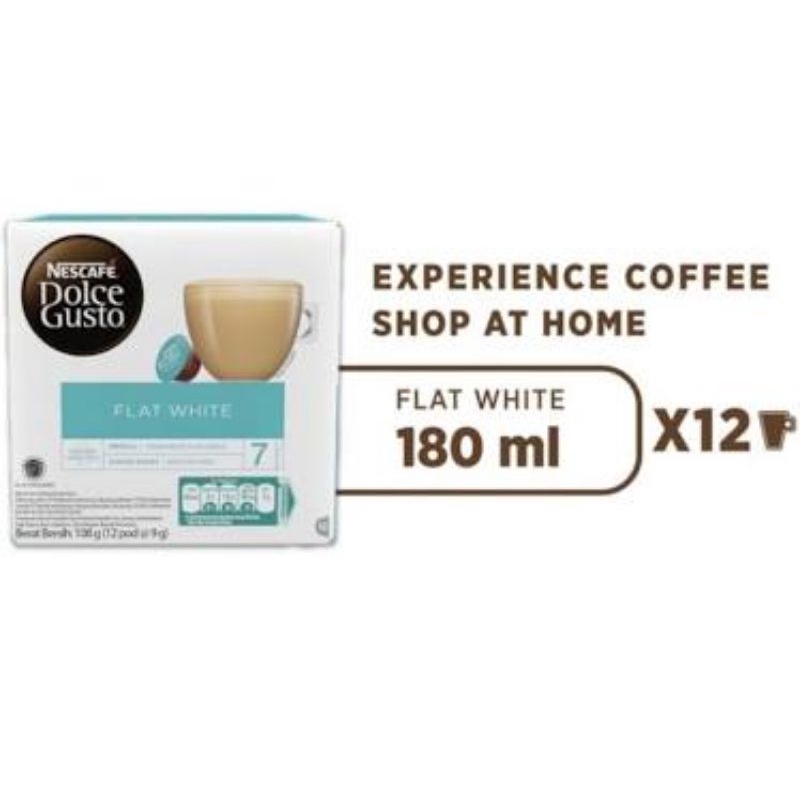 Jual Kopi Kapsul Nescafe Dolce Gusto Flat White Shopee Indonesia